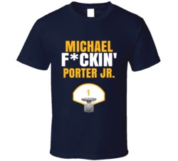 Michael Fckin Porter Jr Denver Basketball Sports Fan T Shirt Michael Fckin Porter Jr Denver Basketball Sports Fan T Shirt