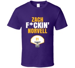 Zach Fckin Norvell Los Angeles Basketball Sports Fan T Shirt Zach Fckin Norvell Los Angeles Basketball Sports Fan T Shirt