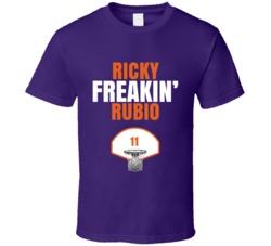 Ricky Freakin Rubio Phoenix Basketball Sports Fan T Shirt Ricky Freakin Rubio Phoenix Basketball Sports Fan T Shirt