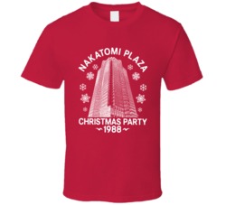 Nakatomi Plaza Christmas Party 1988 Funny Die Hard T Shirt