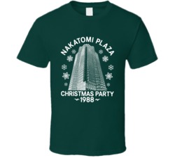 Nakatomi Plaza Christmas Party 1988 Funny Die Hard Cool T Shirt