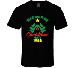 Nakatomi Plaza Christmas Party 1988 Die Hard Movie 80s T Shirt Nakatomi Plaza Christmas Party 1988 Die Hard Movie 80s T Shirt