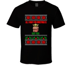 All I Want For Christmas Is Baby Yoda Star Wars Mandalorian Present T All I Want For Christmas Is Baby Yoda Star Wars Mandalorian Present T