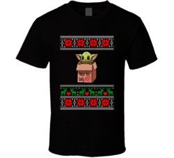 Baby Yoda Ugly Christmas Sweater Funny Star Wars Mandalorian Sci Fi T Baby Yoda Ugly Christmas Sweater Funny Star Wars Mandalorian Sci Fi T