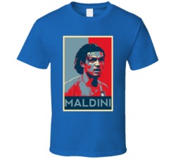 Paolo Maldini Italy Soccer Futbol Player Top 100 All Time Sports Fan T