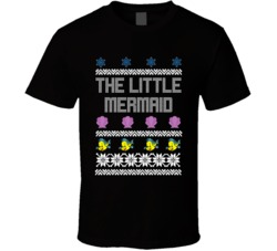 The Little Mermaid Ugly Christmas Style T Shirt The Little Mermaid Ugly Christmas Style T Shirt