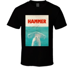 Hammer Jaws Hammerhead Shark Mashup Parody Movie Fan T Shirt Hammer Jaws Hammerhead Shark Mashup Parody Movie Fan T Shirt