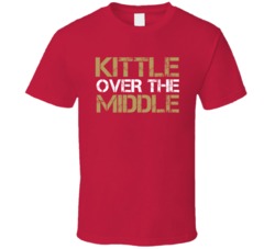 George Kittle Over The Middle San Francisco Football Fan T Shirt George Kittle Over The Middle San Francisco Football Fan T Shirt