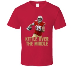 George Kittle Over The Middle San Francisco Sports Football Fan T Shir George Kittle Over The Middle San Francisco Sports Football Fan T Shir