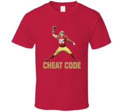George Kittle Cheat Code San Francisco Sports Football Fan T Shirt George Kittle Cheat Code San Francisco Sports Football Fan T Shirt
