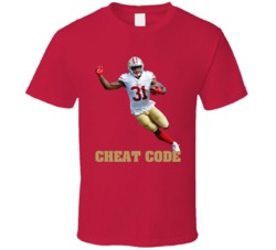Raheem Mostert Cheat Code San Francisco Football Fan T Shirt Raheem Mostert Cheat Code San Francisco Football Fan T Shirt