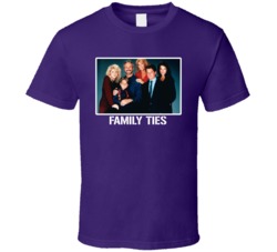 Family Ties Cast Photo 80s Retro Tv Show T Shirt Family Ties Cast Photo 80s Retro Tv Show T Shirt
