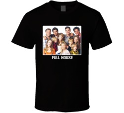 Full House Cast Photo 80s Retro Tv Show T Shirt Full House Cast Photo 80s Retro Tv Show T Shirt
