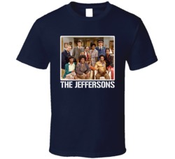 The Jeffersons Cast Photo 70s Retro Tv Show T Shirt The Jeffersons Cast Photo 70s Retro Tv Show T Shirt