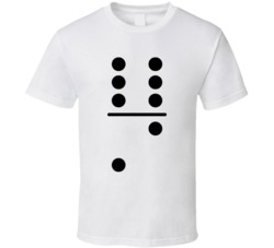Dominos Tile Card Game Two Six Fun Cool T Shirt Dominos Tile Card Game Two Six Fun Cool T Shirt