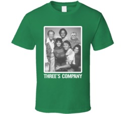 Three's Company Cast Photo 70s Tv Show T Shirt Three's Company Cast Photo 70s Tv Show T Shirt