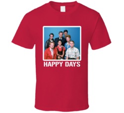 Happy Days Cast 70s Tv Show T Shirt Happy Days Cast 70s Tv Show T Shirt