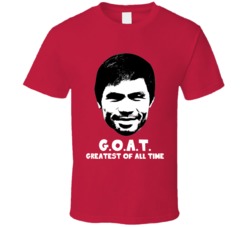 Manny Pacquiao Greatest Of All Time Goat Boxer Boxing Fan Cool T Shirt