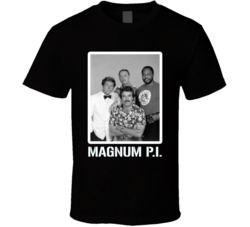 Magnum Pi Cast Photo Tv Show 80s T Shirt Magnum Pi Cast Photo Tv Show 80s T Shirt
