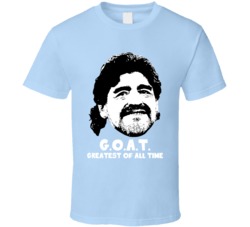 Diego Maradona Greatest Of All Time Goat Soccer Argentina Futbol Fan T