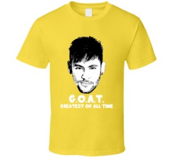 Neymar Greatest Of All Time Goat Soccer Futbol Brazil Fan T Shirt