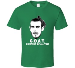 Gareth Bale Greatest Of All Time Goat Soccer Wales Futbol Fan T Shirt