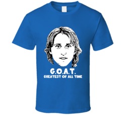 Luka Modric Greatest Of All Time Goat Soccer Croatia Futbol Fan T Shir
