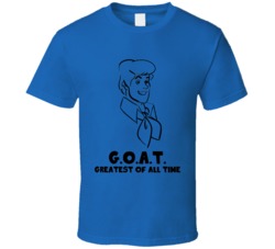 Fred Scooby Doo Greatest Of All Time Goat Cartoon Fan T Shirt Fred Scooby Doo Greatest Of All Time Goat Cartoon Fan T Shirt