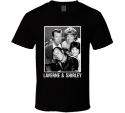 Laverne & Shirley Tv Show Cast Photo 70s T Shirt Laverne & Shirley Tv Show Cast Photo 70s T Shirt