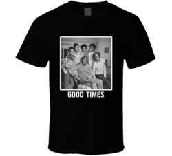 Good Times Tv Show Cast Photo Fan T Shirt Good Times Tv Show Cast Photo Fan T Shirt