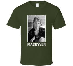Macgyver Tv Show Photo Fan T Shirt Macgyver Tv Show Photo Fan T Shirt
