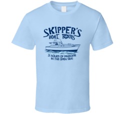 Gilligan's Island Skipper's Boat Tours Tv Show Fan T Shirt Gilligan's Island Skipper's Boat Tours Tv Show Fan T Shirt