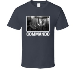 Commando Schwarzenegger 80s Movie Fan T Shirt Commando Schwarzenegger 80s Movie Fan T Shirt