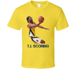 T J Warren Scoring Points Indiana Basketball Sports Fan T Shirt T J Warren Scoring Points Indiana Basketball Sports Fan T Shirt