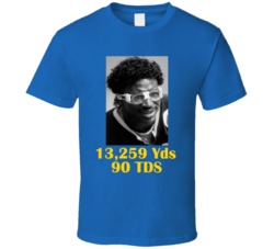 Eric Dickerson Los Angeles Football Rushing Stats Fan T Shirt Eric Dickerson Los Angeles Football Rushing Stats Fan T Shirt