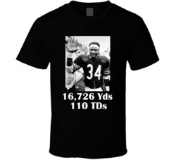 Walter Payton Chicago Rushing Stats Football Fan T Shirt Walter Payton Chicago Rushing Stats Football Fan T Shirt