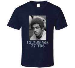 Tony Dorsett Dallas Rushing Stats Football T Shirt Tony Dorsett Dallas Rushing Stats Football T Shirt