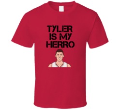 Tyler Herro Tyler Is My Hero Basketball Miami Fan T Shirt Tyler Herro Tyler Is My Hero Basketball Miami Fan T Shirt