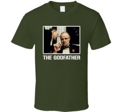 The Godfather Movie Pacino Brando Fan T Shirt The Godfather Movie Pacino Brando Fan T Shirt