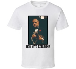 Don Vito Corleone The Godfather Movie Character Fan T Shirt Don Vito Corleone The Godfather Movie Character Fan T Shirt