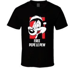 Free Pepe Le Pew Cancelled Looney Toons Cartoon Character Fan T Shirt Free Pepe Le Pew Cancelled Looney Toons Cartoon Character Fan T Shirt