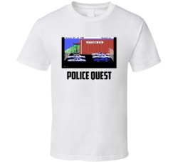 Police Quest Old Computer Game Fan T Shirt Police Quest Old Computer Game Fan T Shirt
