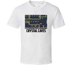 Crystal Caves Old Computer Game Fan T Shirt Crystal Caves Old Computer Game Fan T Shirt