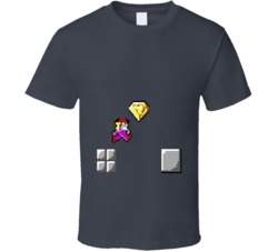Crystal Caves Old Computer Game Dos Cool Fan T Shirt Crystal Caves Old Computer Game Dos Cool Fan T Shirt