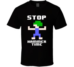 Lemmings Stop Hammer Time Old School Computer Game Retro Fan T Shirt Lemmings Stop Hammer Time Old School Computer Game Retro Fan T Shirt