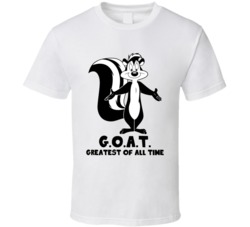 Pepe Le Pew Greatest Of All Time Goat Cartoon Character Fan T Shirt Pepe Le Pew Greatest Of All Time Goat Cartoon Character Fan T Shirt