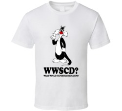 What Would Sylvester The Cat Do Wwjd Cartoon Character Fan T Shirt What Would Sylvester The Cat Do Wwjd Cartoon Character Fan T Shirt