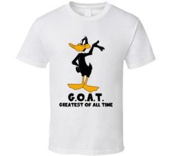 Daffy Duck Greatest Of All Time Goat Cartoon Character Fan T Shirt Daffy Duck Greatest Of All Time Goat Cartoon Character Fan T Shirt
