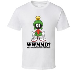 What Would Marvin The Martian Do Wwjd Cartoon Character Fan T Shirt What Would Marvin The Martian Do Wwjd Cartoon Character Fan T Shirt