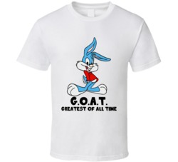 Buster Bunny Greatest Of All Time Goat Cartoon Character Fan T Shirt Buster Bunny Greatest Of All Time Goat Cartoon Character Fan T Shirt